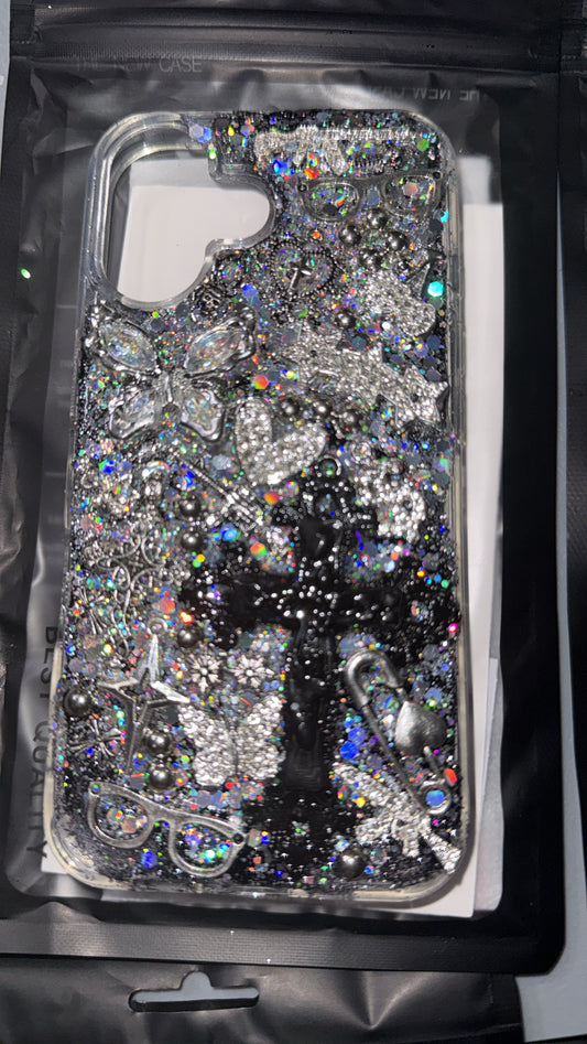 “Black Cross” Iphone 16 Case