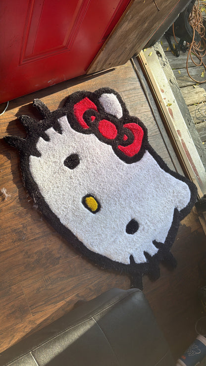 “Hello Cat” Tufted Rug