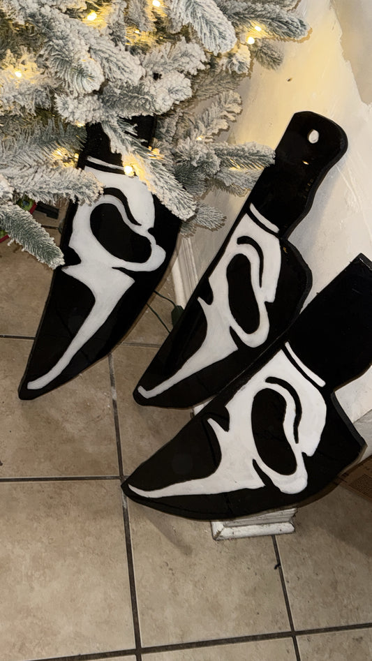 “SCARY” Knife Custom Epoxy Wall Art